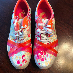 New Balance Floral Tennis Shoes